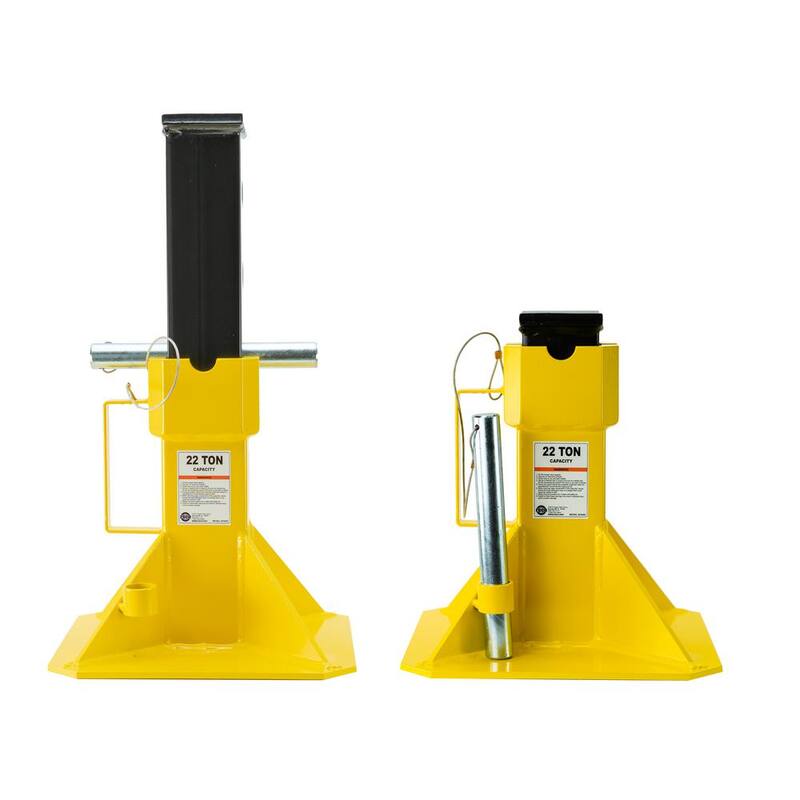 ESCO 22-Ton Heavy-Duty Jack Stands with Locking Support Pin, 1 Pair - 10455-PAIR