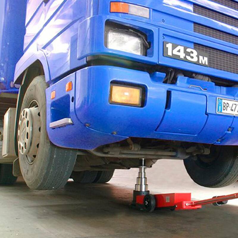 ESCO 88-Ton/55-Ton/28-Ton/17-Ton Premium 4-Stage Air Hydraulic Jack - 92010