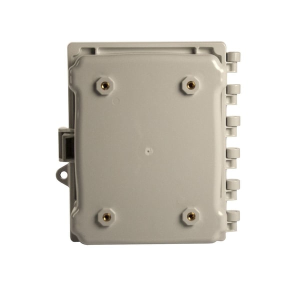 Wiegmann Polycarbonate Electrical Enclosures, 12 in H, 6 in D, 10 in W, NEMA 4X, Hinged - HW-P121006CHQR