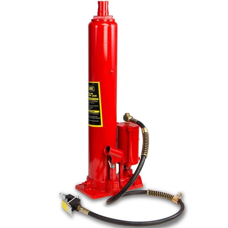 Stark 8-Ton (16000 lbs.) Long Air Hydraulic Ram Jack Double Pump Engine Hoist Lifter - 56082-H