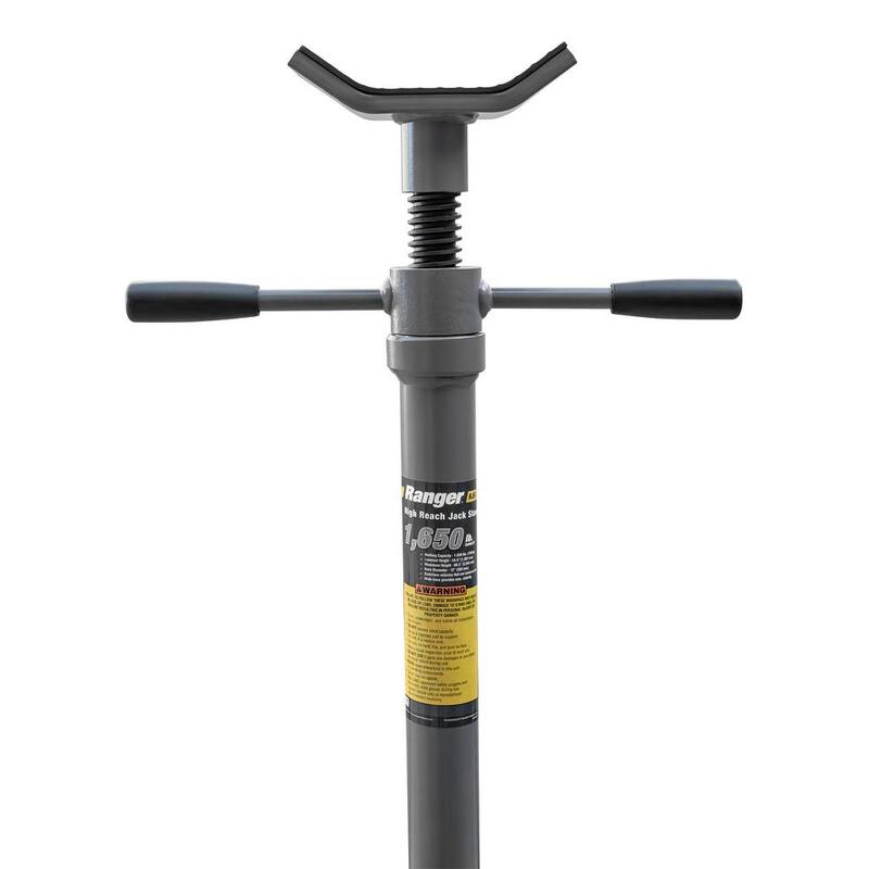 RANGER RJS-1TF Adjustable Height Foot Operated High-Reach Jack Stand, 1,650 lbs. Capacity - 5150185