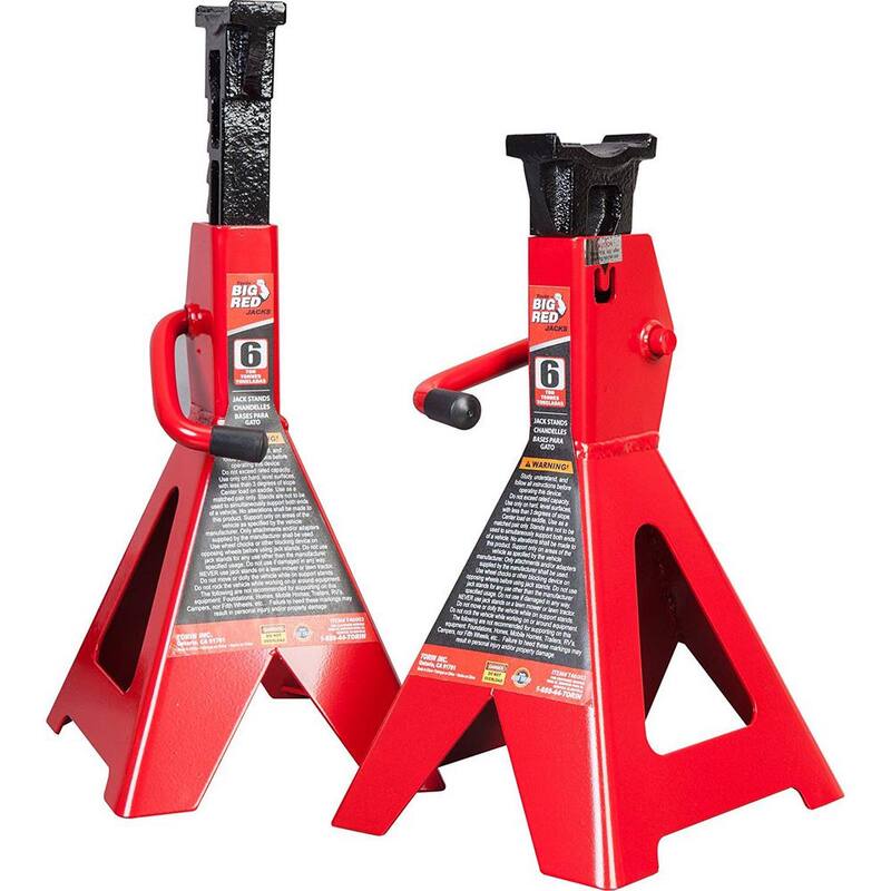 Big Red 6-Ton Jack Stands (2-Pack) - T46002