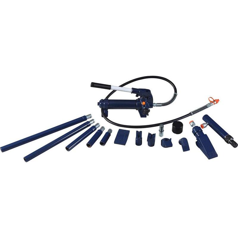 TCE 4-Ton Porta Power Hydraulic Body Frame Repair Tool Kit with Carrying Case - TCE70401