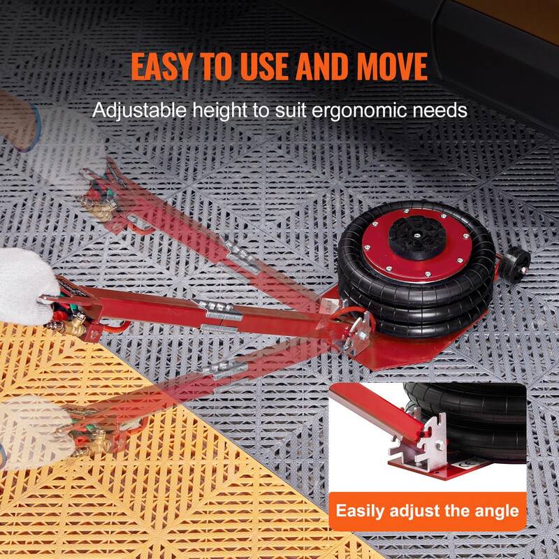 VEVOR Air Jack, 6600 lbs. Triple Bag Air Jack, Airbag Jack, Lift up to 17.7 in., 3-5 s Fast Lifting Pneumatic Jack - QNQJDDBSZB3T62CNAV0-0726