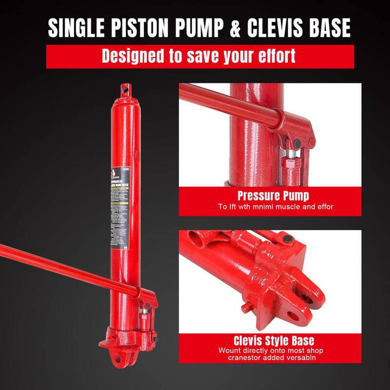 Big Red 8-Ton Long Ram Jack - T30806