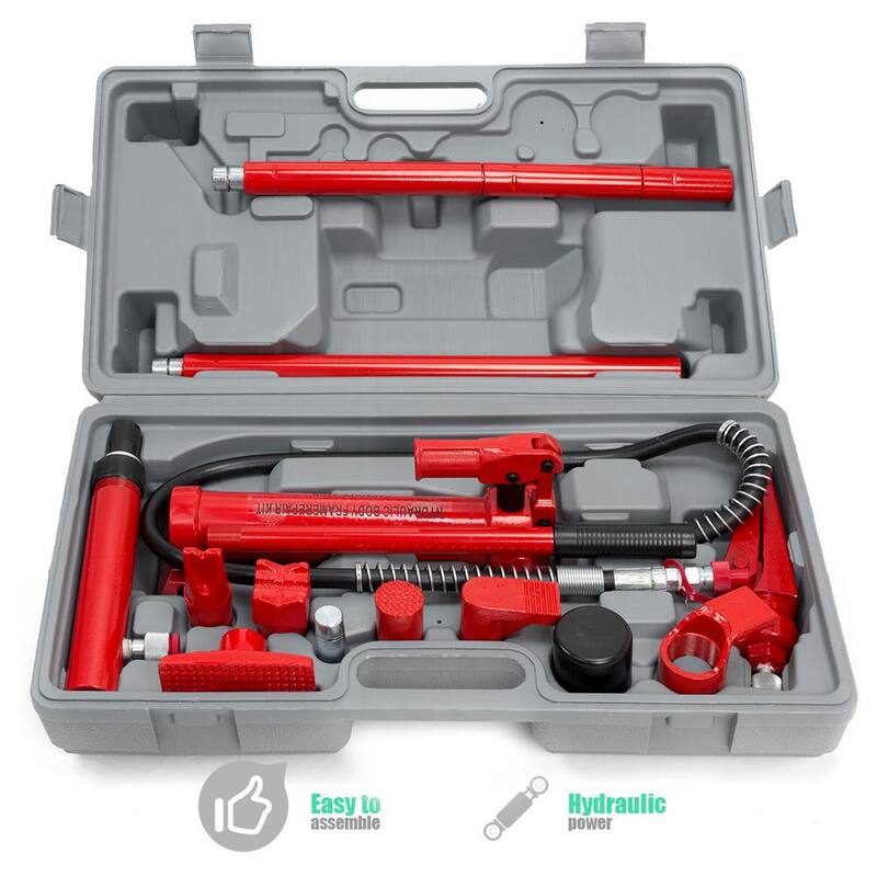 Stark 4-Ton Porta Power Body Frame Repair Hydraulic Jack Tool Kit - 56011-H