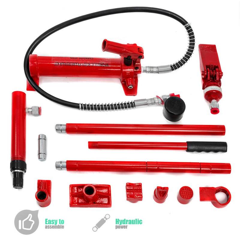 Stark 4-Ton Porta Power Body Frame Repair Hydraulic Jack Tool Kit - 56011-H