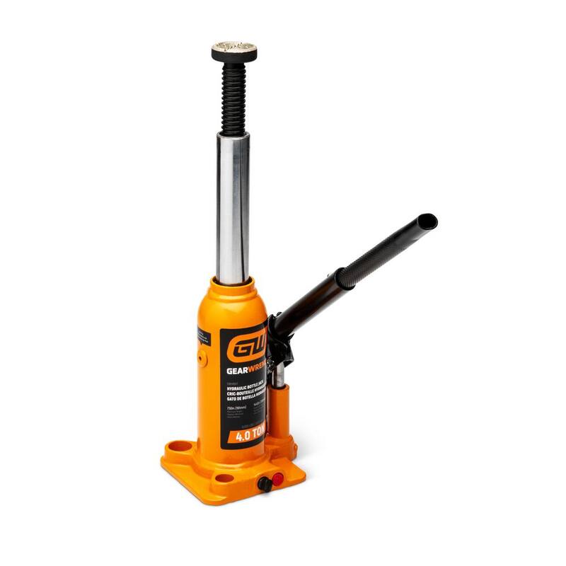 GEARWRENCH 4-Ton Hydraulic Bottle Jack with Handle Storage - GWHBJ4T