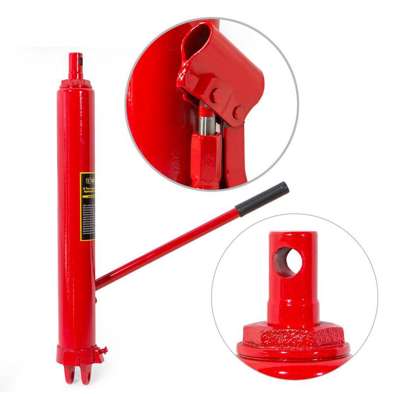 Stark 8-Ton Long Hydraulic Ram Jack Single Pump Engine Hoist Lifter - 56019-H