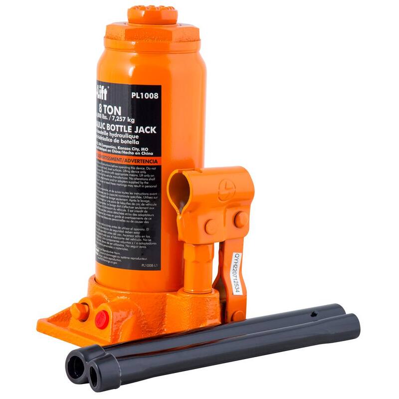 Pro-Lift 8-Ton Hydraulic Bottle Jack with Pump Handle - ‎PL1008