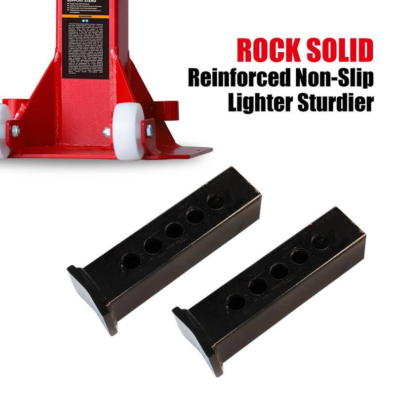 Big Red Heavy Duty Pin Style Jack Stand with 2-Casters and Handle for Car SUV, Truck, 12-Ton (24,000 lbs.) Capacity, Red - ATZ120006P