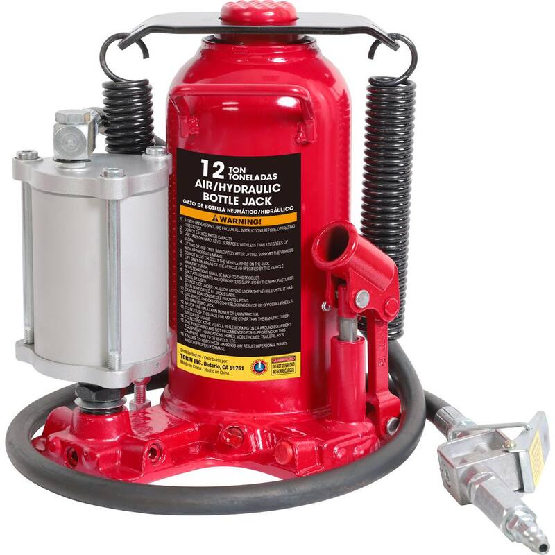 Big Red 12-Ton Welded Air Pneumatic Bottle Jack - TQ12006