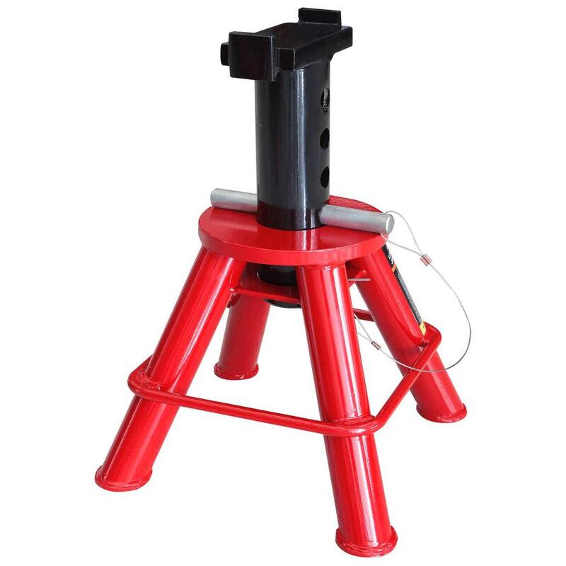 Big Red 10-Ton Low-Profile Heavy-Duty Jack Stands (2 Pack) - T90070