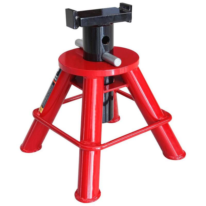 Big Red 10-Ton Low-Profile Heavy-Duty Jack Stands (2 Pack) - T90070