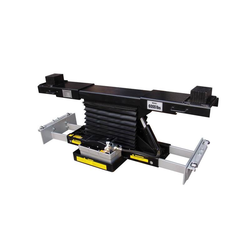 TUXEDO 7,000 lbs. Capacity Rolling Air Jack on the Rail Air/Hyd Low Mount - RAJ-7K-L