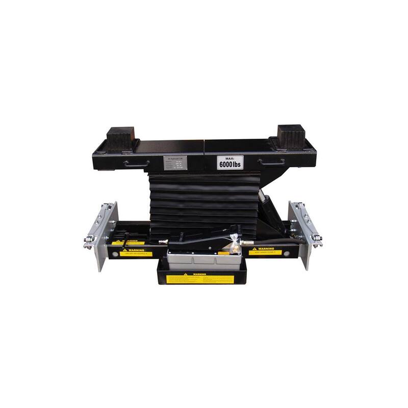 TUXEDO 7,000 lbs. Capacity Rolling Air Jack on the Rail Air/Hyd Low Mount - RAJ-7K-L