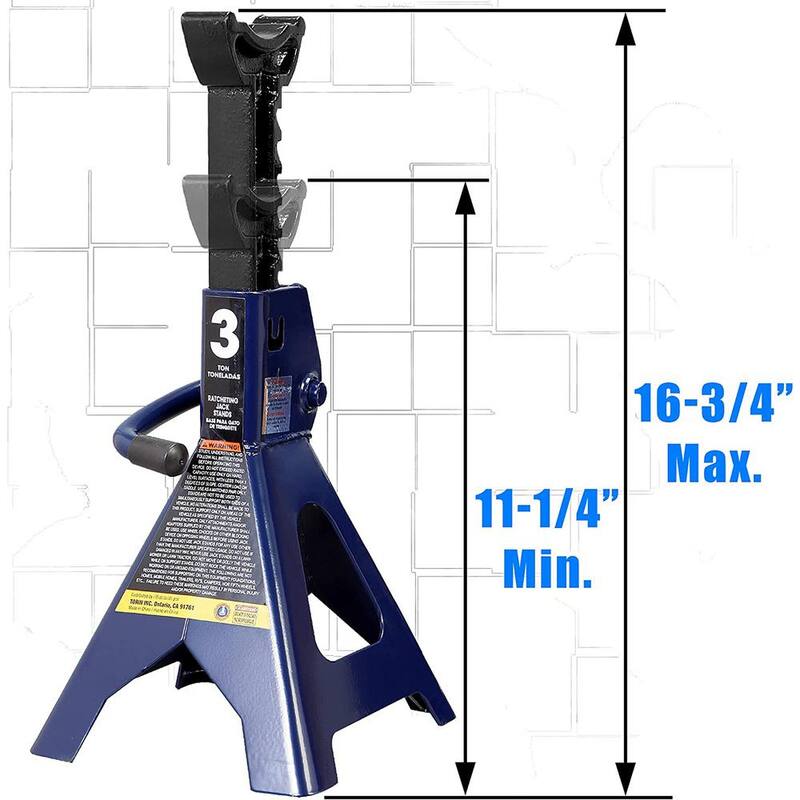 TCE 3-Ton Jack Stands (2-Pack) - AT43202U