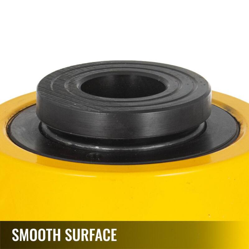 SKYSHALO 20T 2 in. Hydraulic Cylinder Jack Hollow Single Acting Hydraulic Ram Cylinder 50 mm Hydraulic Lifting Cylinders - QJD20T50MMKXYY001V0-0716