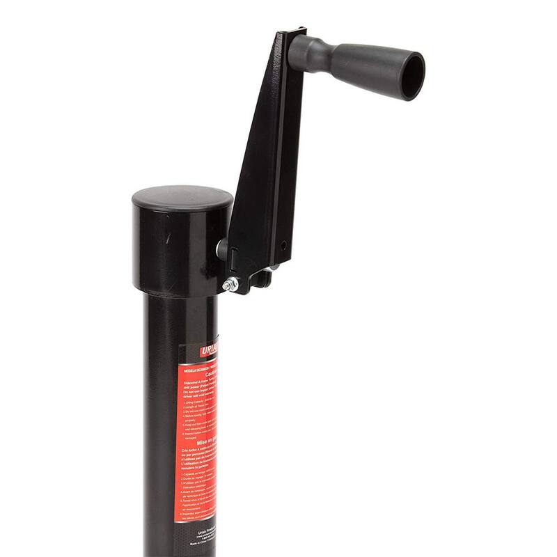 Uriah Products 2.10 ft. Sidewind A-Frame Turbo Trailer Jack with 2000 Pound Lift Capacity - UC200020