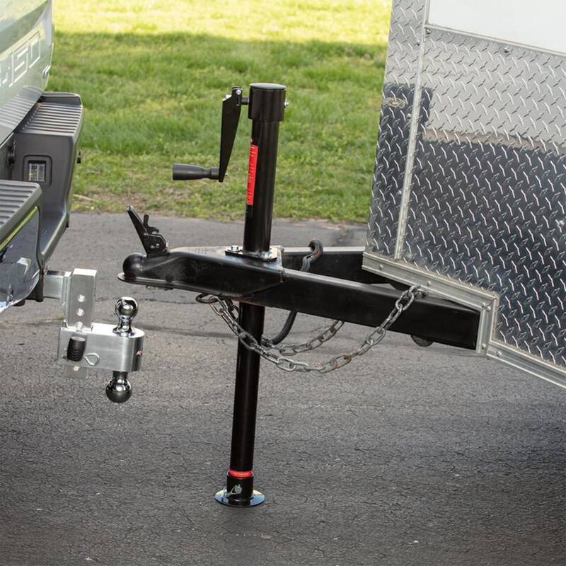 Uriah Products 2.10 ft. Sidewind A-Frame Turbo Trailer Jack with 2000 Pound Lift Capacity - UC200020