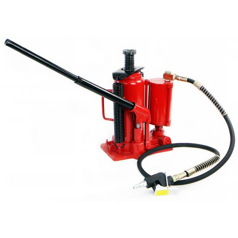 XtremepowerUS 12-Ton Air Hydraulic Bottle Jack Manual Lifts Hoist - 50502-H