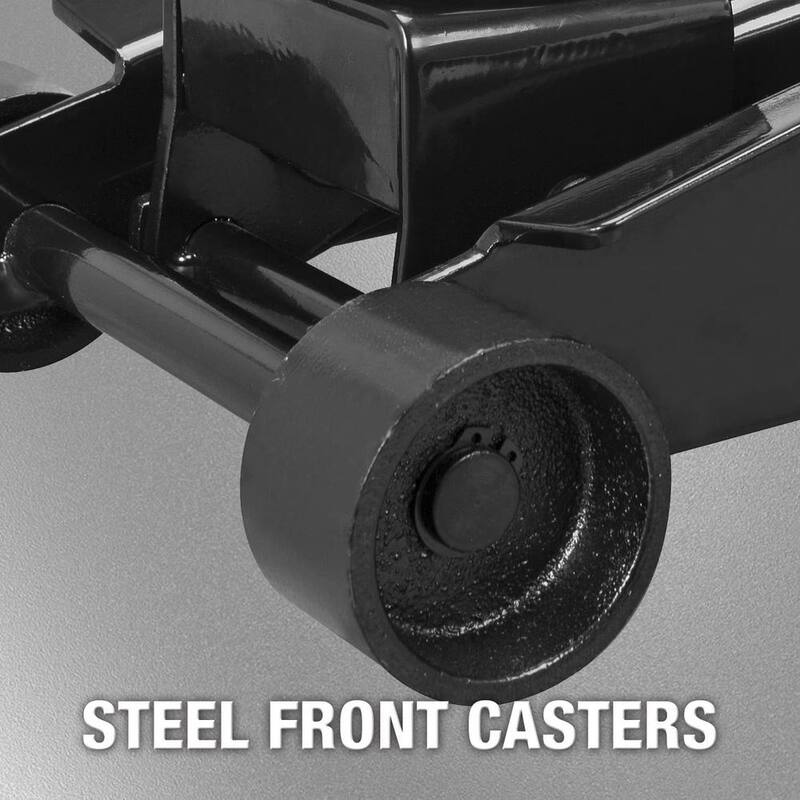 Torin 3-Ton Hydraulic Heavy-Duty Trolley Service/Floor Car Jack with Reinforced Lifting Arm in Black - ATZ830023EB