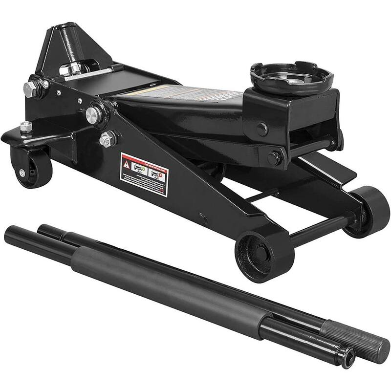 Torin 3-Ton Hydraulic Heavy-Duty Trolley Service/Floor Car Jack with Reinforced Lifting Arm in Black - ATZ830023EB