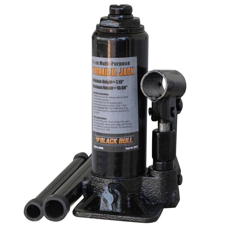 BLACK BULL 8 Ton Hydraulic Bottle Jack - HBJ8