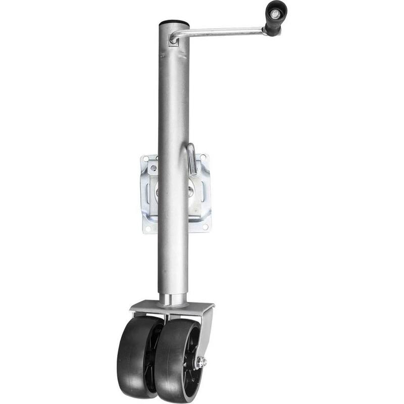 Torin 1,500 lbs. Side-Wind Bolt-On Trailer Jack with Dual Wheel - ATR39002R