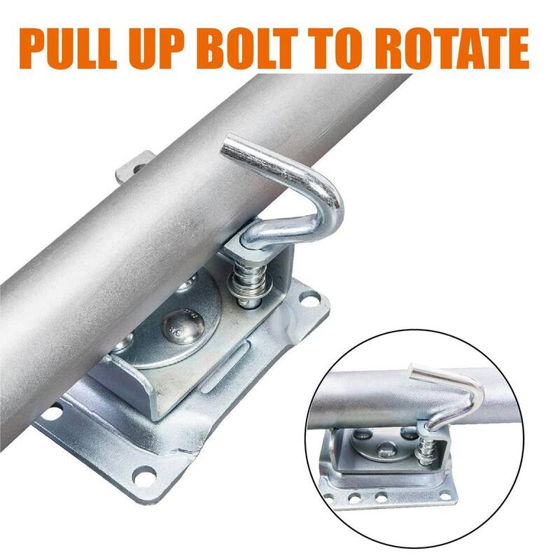 Torin 1,500 lbs. Side-Wind Bolt-On Trailer Jack with Dual Wheel - ATR39002R