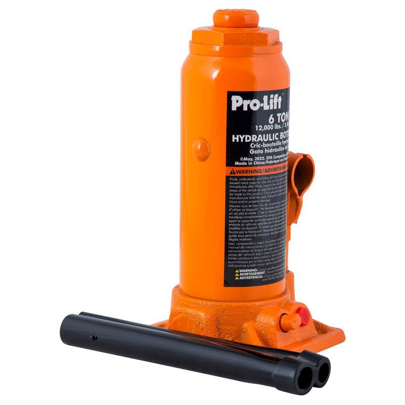 Pro-Lift 6-Ton Hydraulic Bottle Jack with Pump Handle - PL1006
