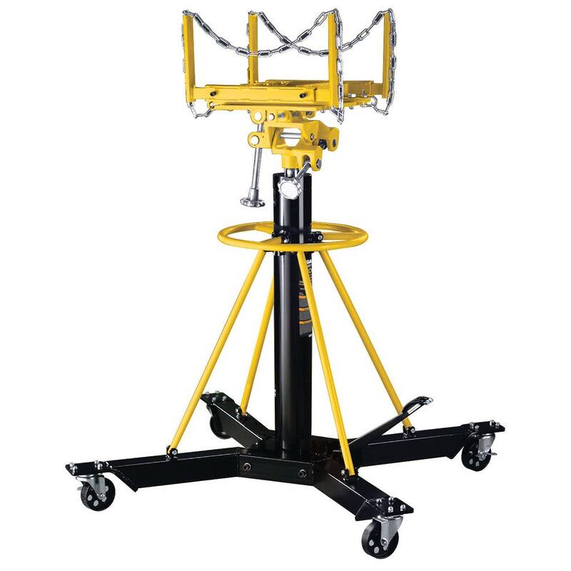 Omega Lift 1-Ton Capacity Black Telescopic Transmission Jack - 42003