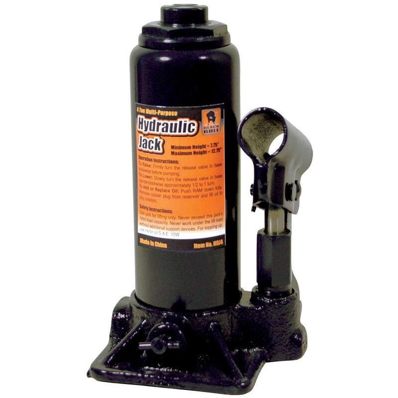 BLACK BULL 4-Ton Hydraulic Bottle Jack - 807677