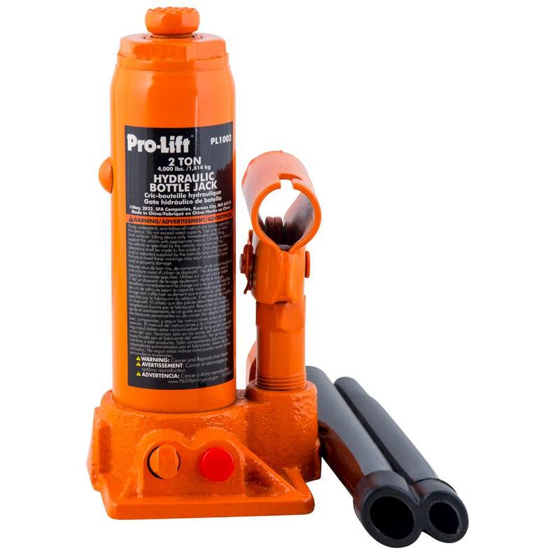Pro-Lift 2-Ton Hydraulic Bottle Jack with Pump Handle - PL1002