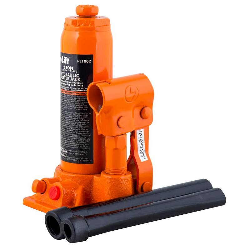 Pro-Lift 2-Ton Hydraulic Bottle Jack with Pump Handle - PL1002