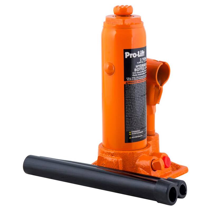 Pro-Lift 2-Ton Hydraulic Bottle Jack with Pump Handle - PL1002