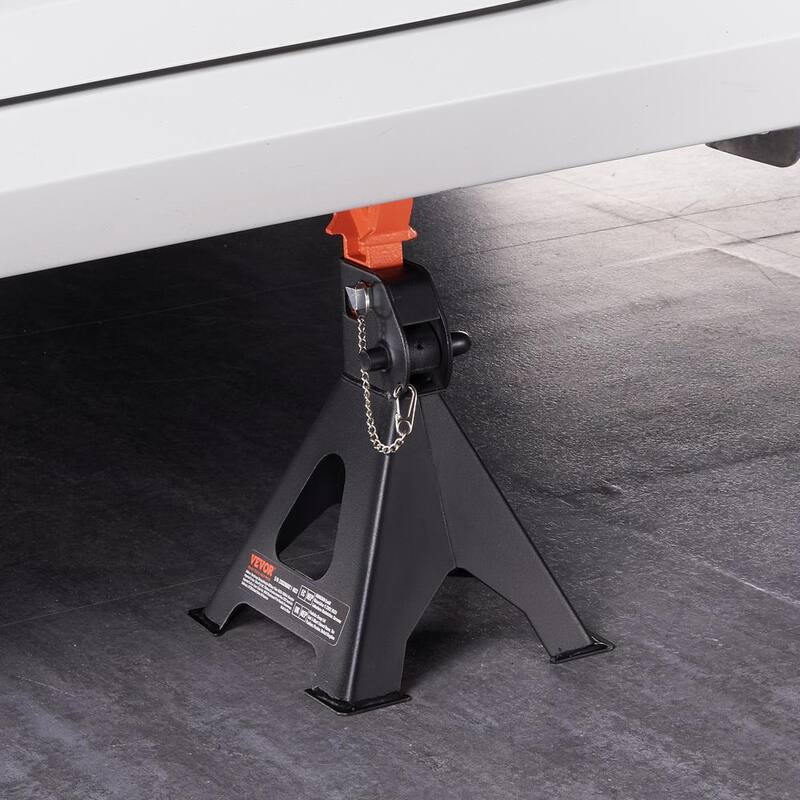 VEVOR Jack Stands, 3-Ton (6,000 lbs.) Capacity Car Jack Stands Double Locking, 10.8-16.3 in. Adjustable Height for lifting SUV - QJDZJD232VS4UUUBUV0-0802