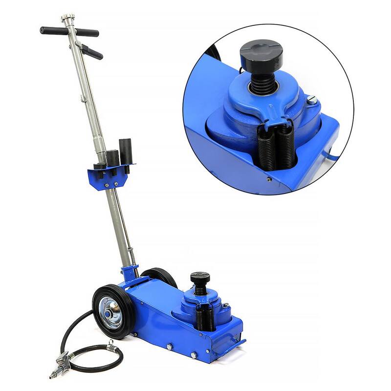 STARK USA 22-Ton Heavy-Duty Air Hydraulic Floor Jack Wheels Lift Shop Equipment - 50506-H1