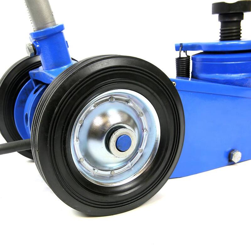 STARK USA 22-Ton Heavy-Duty Air Hydraulic Floor Jack Wheels Lift Shop Equipment - 50506-H1