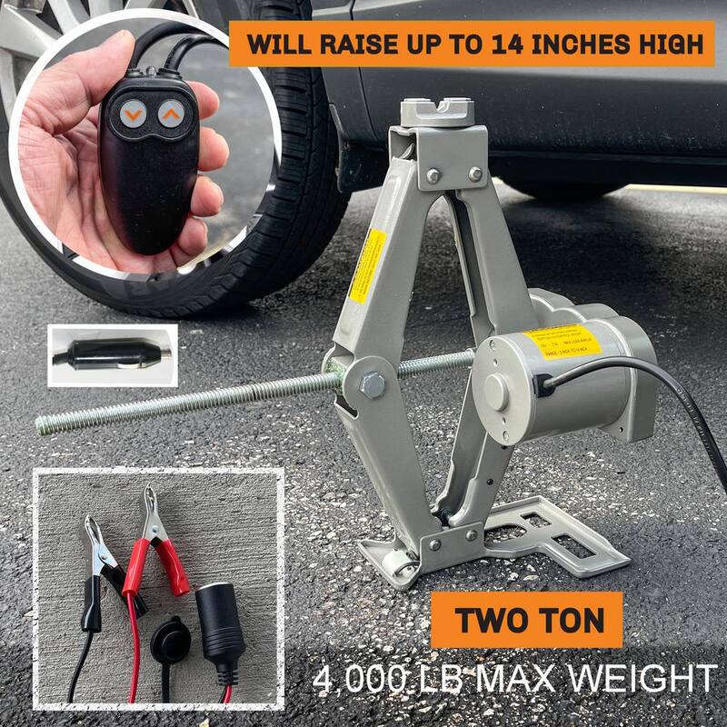 BLACK BULL 2-Ton 12-Volt Electric Car Jack - EJ412