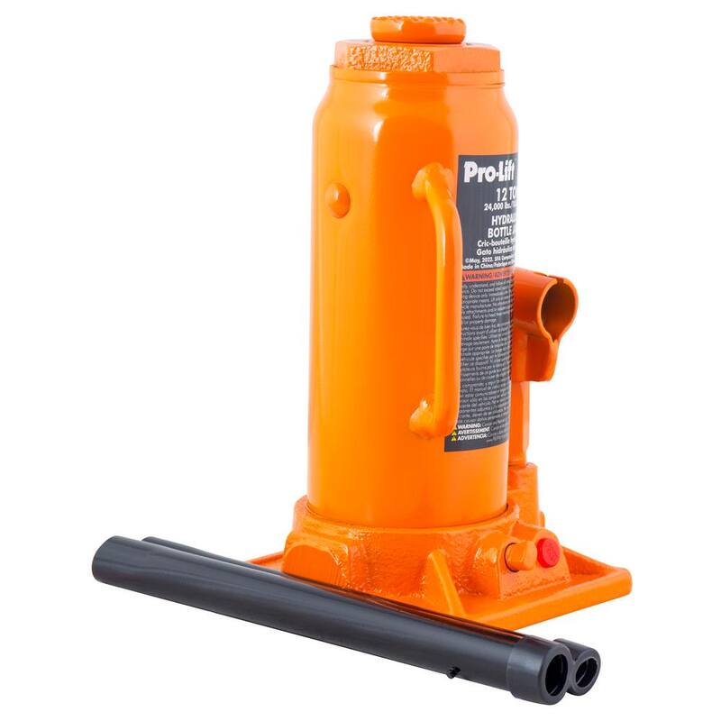 Pro-Lift 12-Ton Hydraulic Bottle Jack with Pump Handle - ‎PL1012
