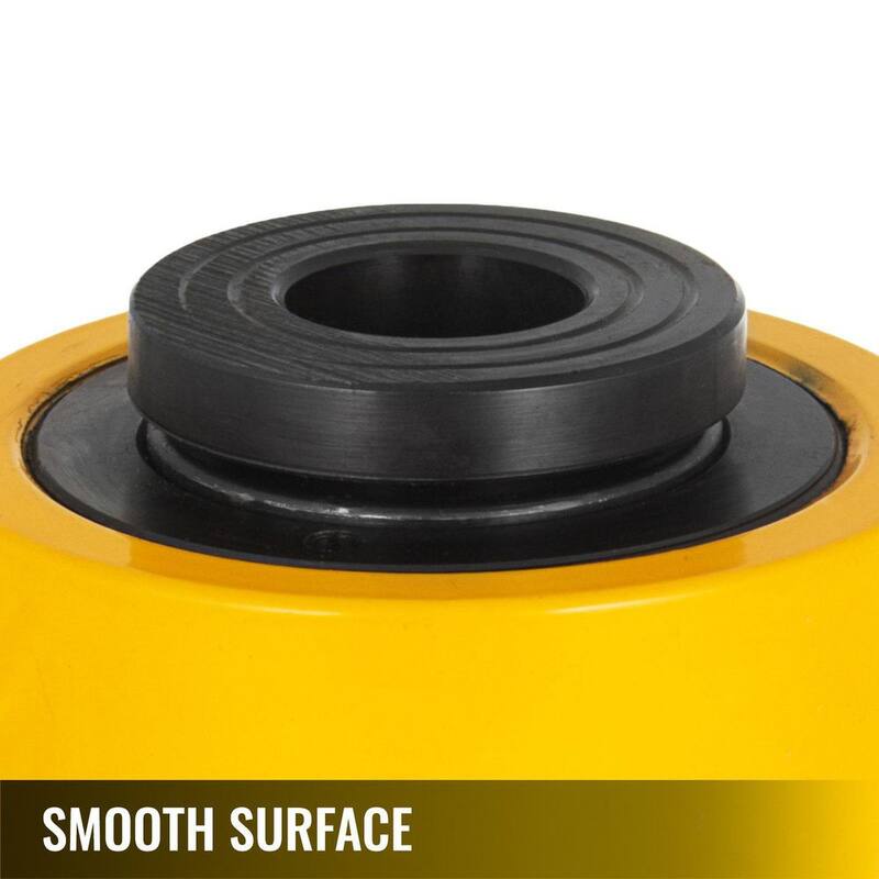 VEVOR 20-Ton Hydraulic Cylinder Jack Hollow Single Acting Hydraulic Jack 4 in. Hydraulic Lifting Cylinders - QJD20T100MMKXYY01V0