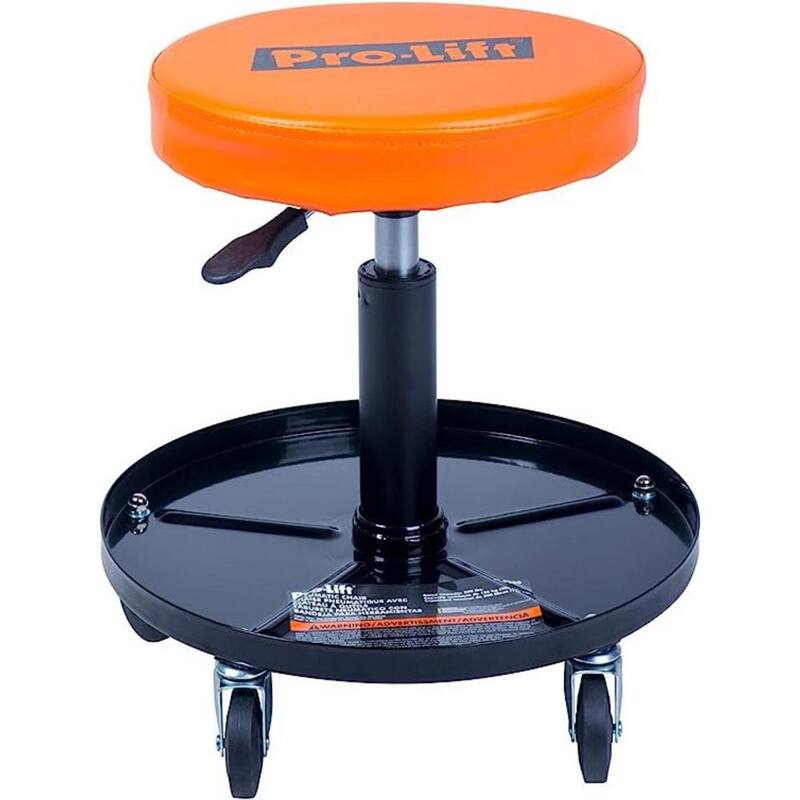 Pro-Lift Pneumatic Chair with 300 lbs Capacity - Black/Orange - PL9300