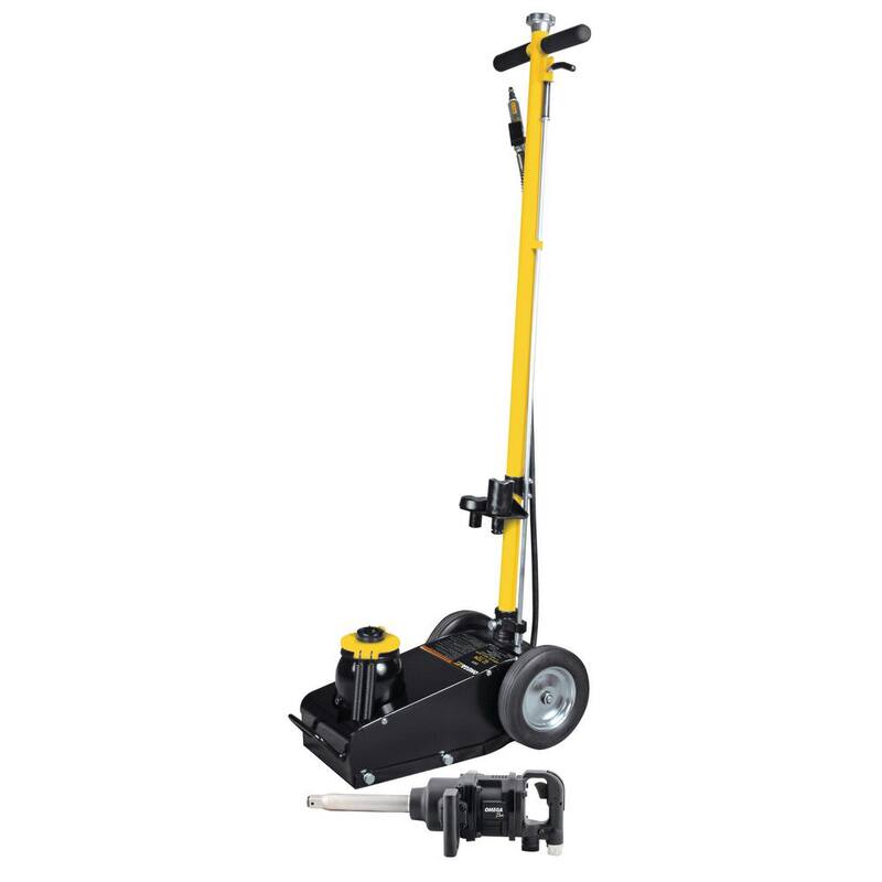 Omega Lift 22-Ton Axle Jack and 1 in. Air Impact Wrench Combo - 23221CIMPACT