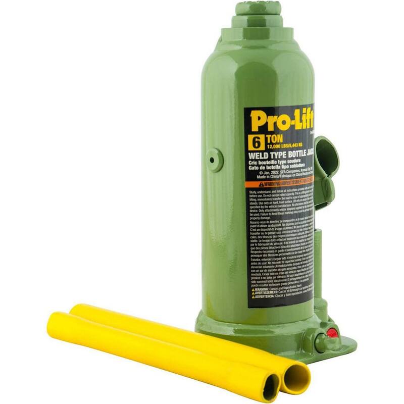 Pro-Lift 6-Ton Welded Bottle Jack with Side Pump - ‎B-006W