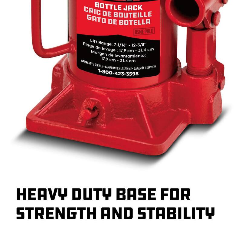 Powerbuilt 12 -Ton Shorty Bottle Jack - 647502