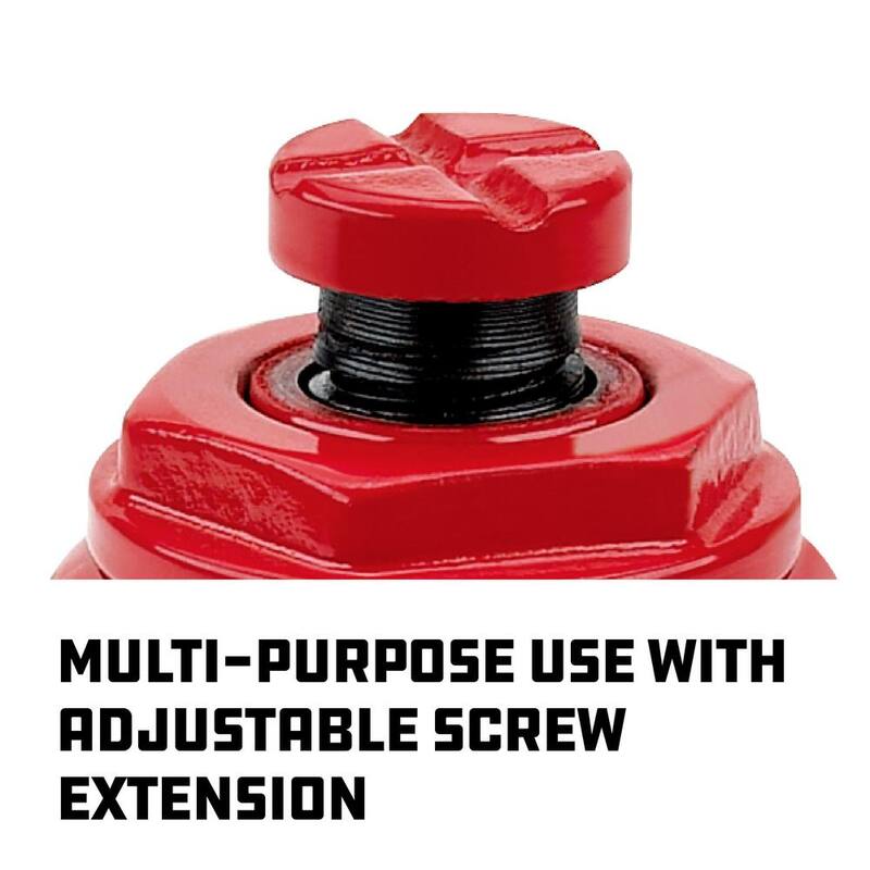 Powerbuilt 12 -Ton Shorty Bottle Jack - 647502
