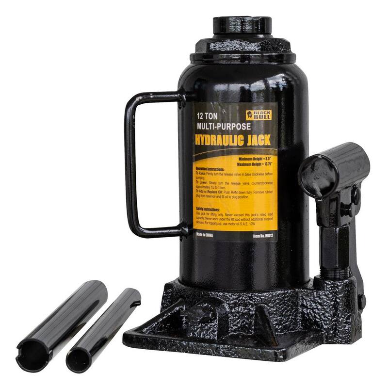 BLACK BULL 12-Ton Bottle Jack - 809732