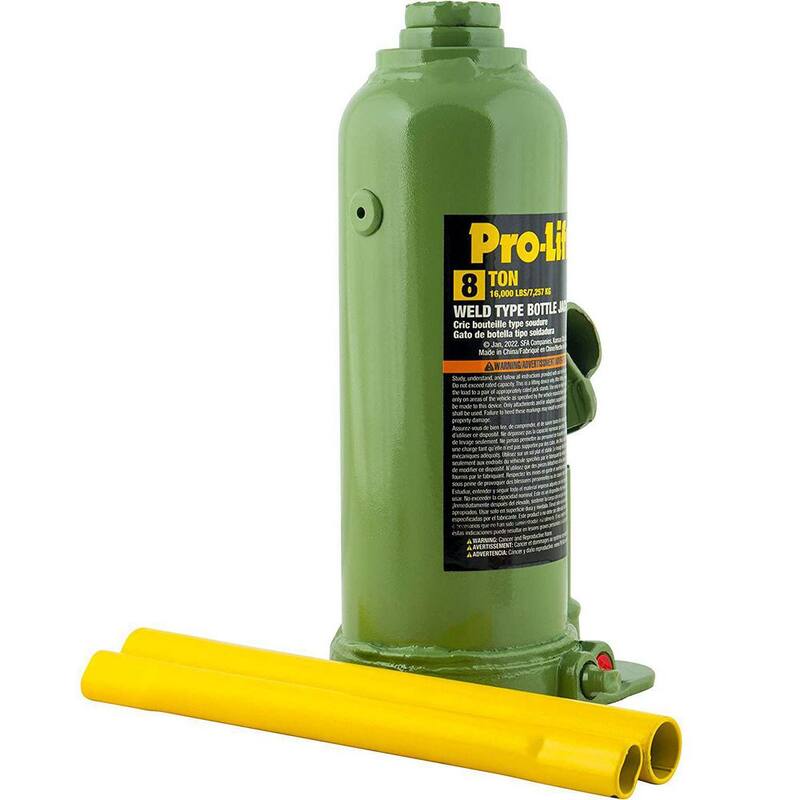 Pro-Lift 8-Ton Capacity Hydraulic Welded Bottle Jack with Side Pump - ‎B-008W