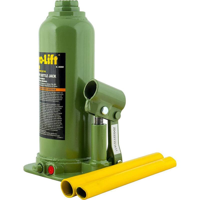 Pro-Lift 8-Ton Capacity Hydraulic Welded Bottle Jack with Side Pump - ‎B-008W